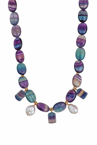fluorite trio earrings