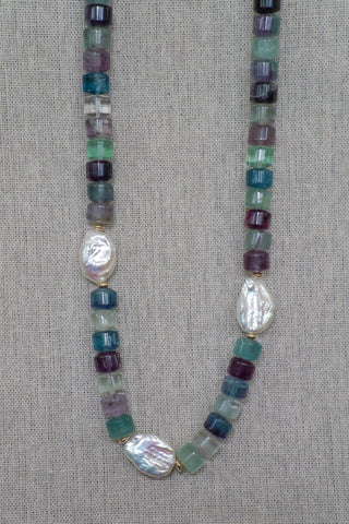 fluorite trio earrings
