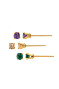 tiny cz studs