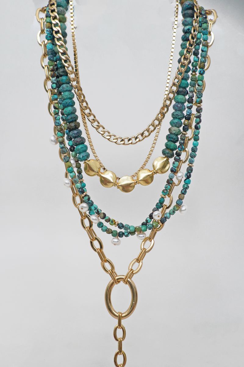 alice necklace - turquoise