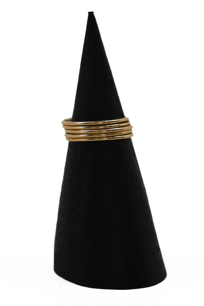 gold stackable ring set