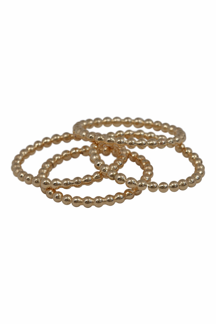 gold beaded ring