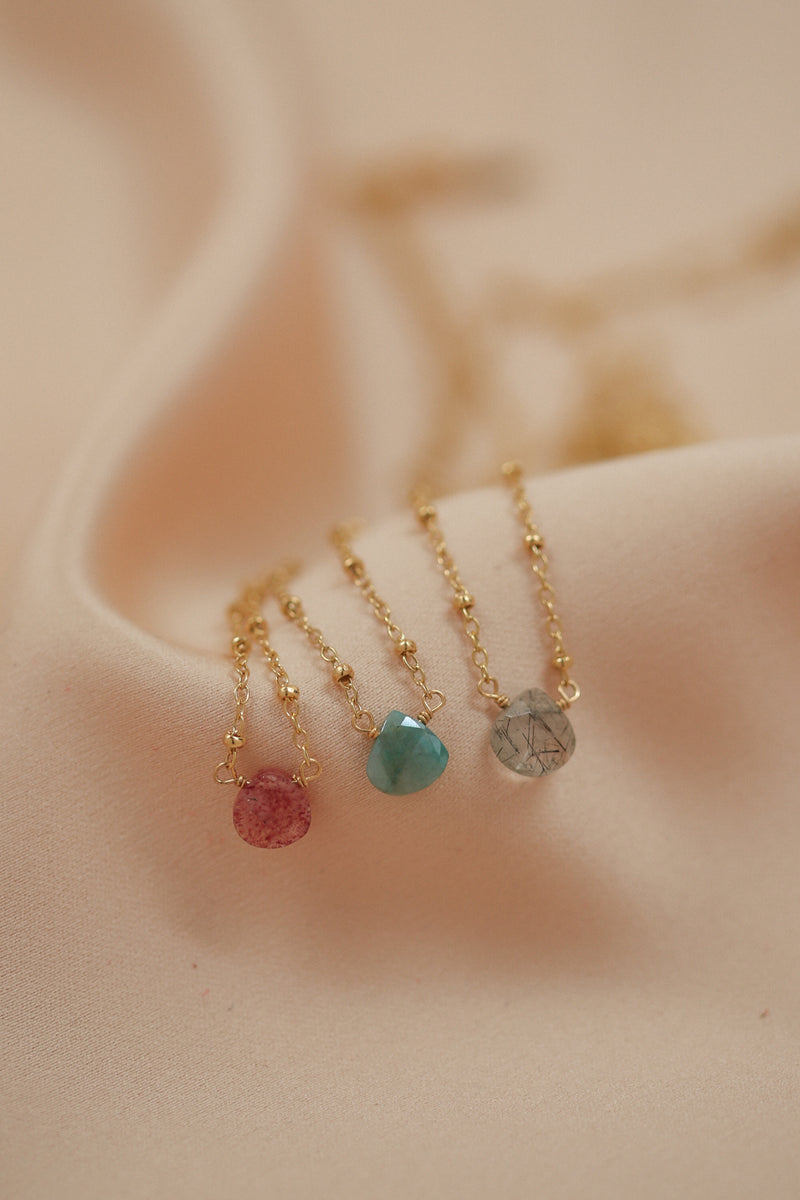 gem drop necklace