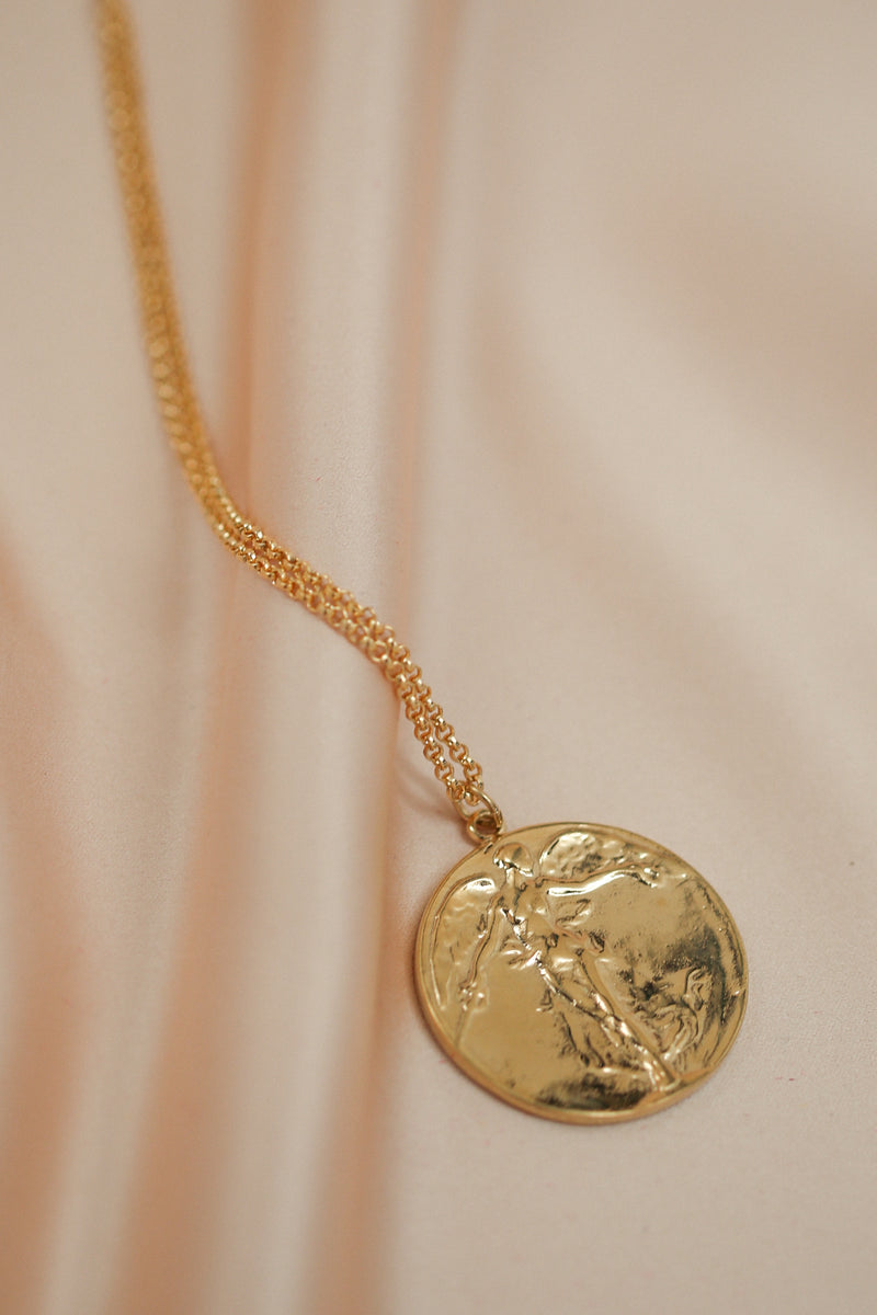 angel medallion necklace