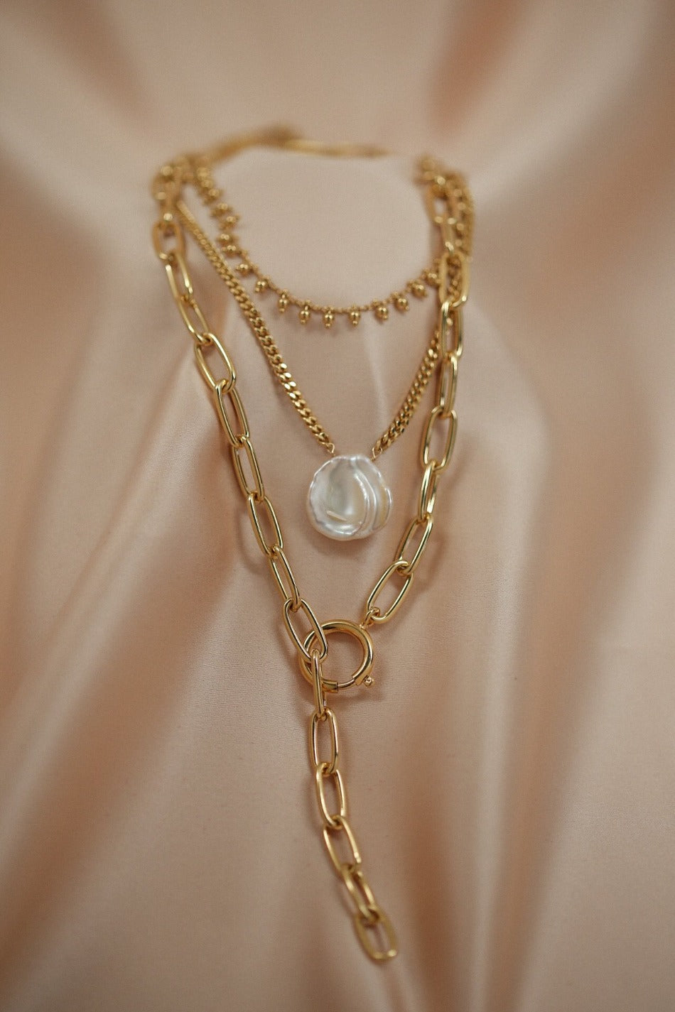 ネックレス・ペンダント [Rita monica] Beads Pearl Necklace pearl x rita necklace – Kei Jewelry
